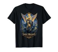 Saint Michael Defend Us in Battle Quis Ut Deus Archange Art T-Shirt