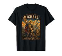 Saint Michael Defender of Heaven Warrior Angel Icône Art T-Shirt