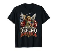Saint Michael : Défendez l'Amérique, Patriote Chrétien, Foi, Liberté T-Shirt