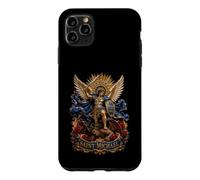 Saint Michael Quis Ut Deus Archange Épée et Roses Art Coque pour iPhone 11 Pro Max