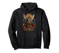 Saint Michael Quis Ut Deus Archange Épée et Roses Art Sweat à Capuche