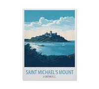 Saint Michael's Mount Cornwall，Jigsaws Puzzles 1000 Pieces Classic Jigsaws Educational Games Toys，Best Gift for Adults and Kids（26x38cm）-FB91