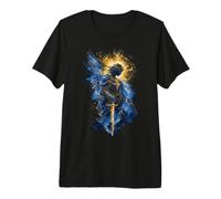 Saint Michel Archange Abstrait T-Shirt Haut de Gamme