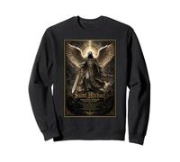 Saint Michel Archange Ailé Gothique Sacré Icône Art Faith Sweatshirt