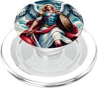 Saint Michel Archange Ange Catholique Guerrier PopSockets PopGrip pour MagSafe