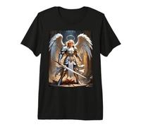Saint Michel Archange Ange Catholique Guerrier T-Shirt Haut de Gamme
