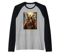 Saint Michel Archange Bataille Catholique Guerrier Art Foi Manche Raglan