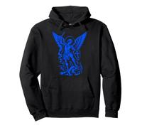 Saint Michel Archange Bleu Design Chrétien Art Faith Sweat à Capuche