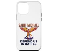 Saint Michel Archange Defend Us Modern Catholic St Coque pour iPhone 12 Mini