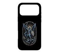 Saint Michel Archange Gothique vaincre l'art sacré démon Coque pour iPhone 17 Pro Max