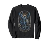 Saint Michel Archange Gothique vaincre l'art sacré démon Sweatshirt
