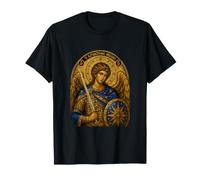 Saint Michel Archange Grec Orthodoxe Icône Sacrée Art Foi T-Shirt