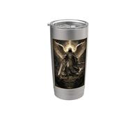 Saint Michel Archange Guerrier Ange Sacré Icône Art Foi Gobelet isotherme en acier inoxydable double paroi