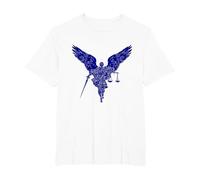 Saint Michel, Archange Guerrier De La Justice. La Foi T-Shirt, Homme Grandes Tailles, Blanc, 6X Tall