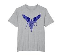 Saint Michel, Archange Guerrier De La Justice. La Foi T-Shirt, Homme Grandes Tailles, Gris Chiné, 4X Tall