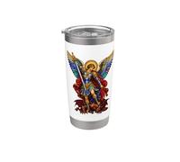 Saint Michel Archange Overpowering Demon Gobelet isotherme en acier inoxydable double paroi