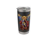 Saint Michel Archange Overpowering Demon Gobelet isotherme en acier inoxydable double paroi