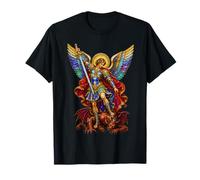 Saint Michel Archange Overpowering Demon T-Shirt