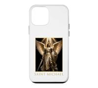 Saint Michel Archange Portrait Armure Angélique Art Coque pour iPhone 12 Mini