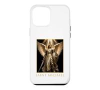 Saint Michel Archange Portrait Armure Angélique Art Coque pour iPhone 12 Pro Max