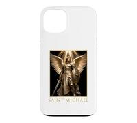 Saint Michel Archange Portrait Armure Angélique Art Coque pour iPhone 13