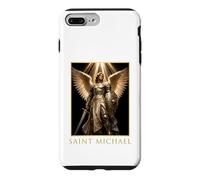 Saint Michel Archange Portrait Armure Angélique Art Coque pour iPhone 7 Plus/8 Plus