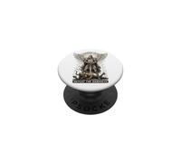 Saint Michel Archange Templier Knight Defeat Darkness Sword PopSockets PopGrip Adhésif