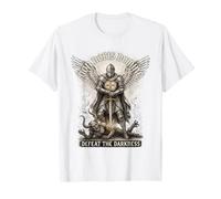 Saint Michel Archange Templier Knight Defeat Darkness Sword T-Shirt