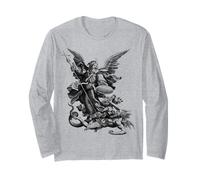 Saint Michel Archange vaincre Satan Christian Manche Longue