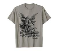 Saint Michel Archange vaincre Satan Christian T-Shirt