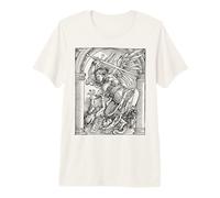 Saint Michel Archange vaincre Satan Christian T-Shirt Haut de Gamme