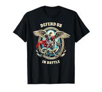 Saint Michel Catholic Faith Pray For Us Defend Us In Battle T-Shirt