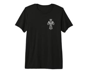 Saint Michel Crushing Serpent Croix chrétienne T-Shirt Haut de Gamme