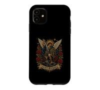 Saint Michel, défendez-Nous au Combat, icônes Gothiques sacrées Coque pour iPhone 11