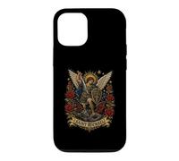 Saint Michel, défendez-Nous au Combat, icônes Gothiques sacrées Coque pour iPhone 12/12 Pro
