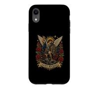 Saint Michel, défendez-Nous au Combat, icônes Gothiques sacrées Coque pour iPhone XR