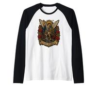 Saint Michel, défendez-Nous au Combat, icônes Gothiques sacrées Manche Raglan