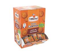 SAINT-MICHEL - Distributeur de Petites Galettes aux Eclats de Caramel - 200 Petites Galettes en Sachet Fraicheur - Idéal Café ou Thé
