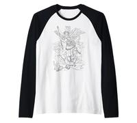 Saint Michel l'Archange Catholique Ange Warrior Manche Raglan