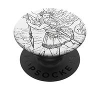 Saint Michel l'Archange Catholique Ange Warrior PopSockets PopGrip Adhésif
