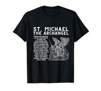 Saint Michel l'Archange Prière Défendez-Nous T-Shirt Graphique avec Valeur
