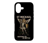 Saint Michel Nous défend dans la Bataille Foi catholique chrétienne Coque pour iPhone 17