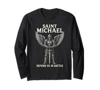 Saint Michel nous défend dans la bataille foi catholique chrétienne Manche Longue