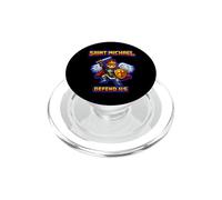 Saint Michel Pixel Art Ange Gardien PopSockets PopGrip pour MagSafe