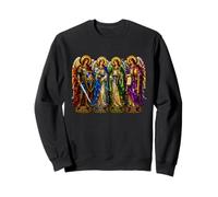 Saint Michel Raphaël Gabriel Uriel Archange Icône Art Faith Sweatshirt