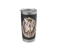 Saint Michel Rococo Ange Sacré Icône Art Faith Gobelet isotherme en acier inoxydable double paroi