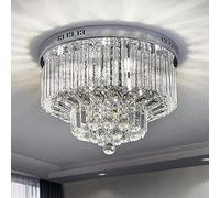 Saint Mossi Plafonnier en cristal Éclairage LED Luminaire Suspension Luminaire pour Salle à Manger Salle De Bains Chambre Salon 12 G9 40 x 25 x 40 cm