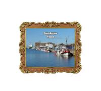Saint-Nazaire France Aimant de réfrigérateur 3D Souvenir de voyage Décoration de réfrigérateur Autocollant magnétique Craft Collection