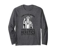 Saint-Nicolas est Venu Offrir des Cadeaux aux hérétiques Manche Longue