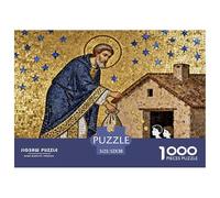 Saint Nicolas, évêque de Myre Puzzle en Bois Imperméable DIY Puzzles De 1000 Pièces pour Adultes Amusant Jeux De Stimulants